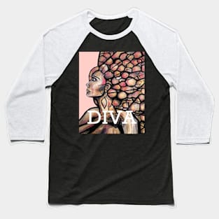 Diva Woman Baseball T-Shirt